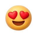 Heart Eyes 3D icon