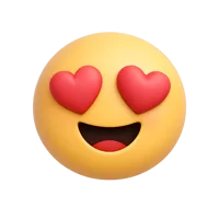 Heart Face 3D icon