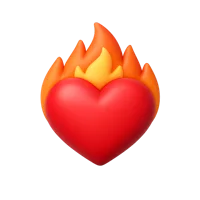 Heart Fire 3D icon