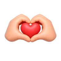 Heart Hands 3D icon