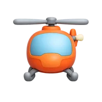 Helicopter 3D icon