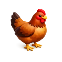 Hen 3D icon