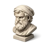 Heraclitus Bust 3D icon
