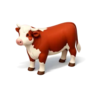 Hereford Cow 3D icon