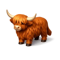 Highland Cattle 3D icon