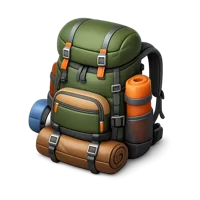 Hiking Backpack 3D icon