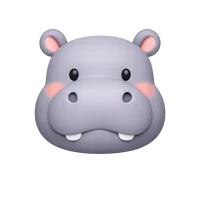 Hippo 3D icon