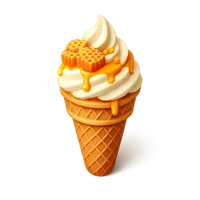 Honeycomb Ice Cream 3D icon