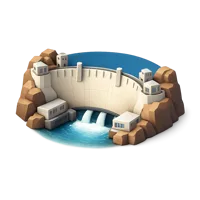 Hoover Dam 3D icon