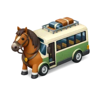 Horse Bus 3D icon