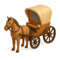 Horse-Drawn Carriage 3D icon