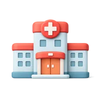 Hospital 3D icon