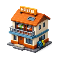 Hostel 3D icon