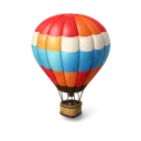 Hot Air Balloon 3D icon