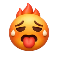Hot Face 3D icon