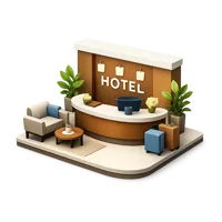 Hotel Lobby 3D icon