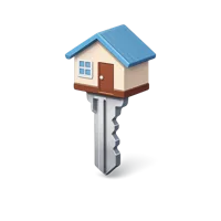 House Key 3D icon