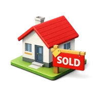 House Sold 3D icon