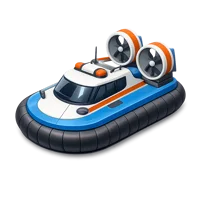 Hovercraft 3D icon