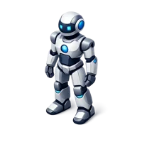 Humanoid Robot 3D icon