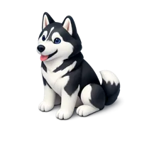 Husky 3D icon