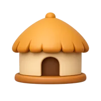 Hut 3D icon