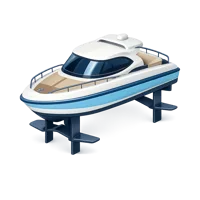 Hydrofoil Boat 3D icon