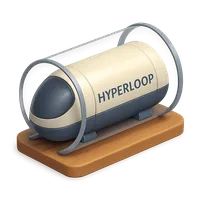 Hyperloop Pod 3D icon