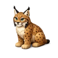 Iberian Lynx 3D icon