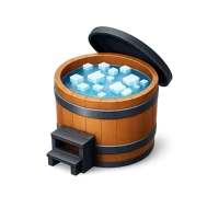 Ice Bath Barrel 3D icon