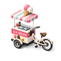 Ice Cream Bike 3D icon
