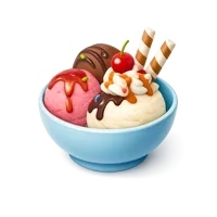 Ice Cream Bowl 3D icon