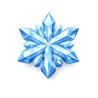 Ice Crystal 3D icon