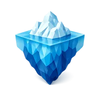 Iceberg 3D icon