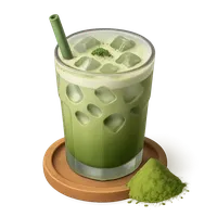 Iced Matcha Latte 3D icon