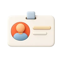 ID Card 3D icon