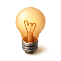 Incandescent Light Bulb 3D icon