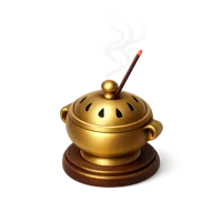 Incense Burner 3D icon