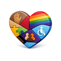 Inclusion Heart 3D icon