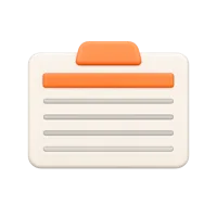 Index Card 3D icon