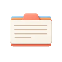 Index Cards 3D icon