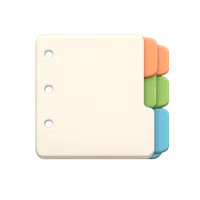 Index Dividers 3D icon