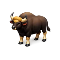 Indian Bison 3D icon