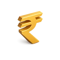 Indian Rupee 3D icon