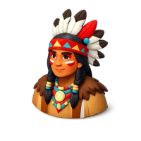 Indigenous Person 3D icon
