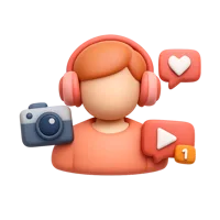 Influencer 3D icon