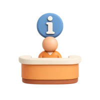 Information Desk 3D icon