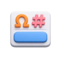 Input Symbols 3D icon