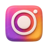 Instagram 3D icon