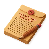 Inter-Office Envelope 3D icon